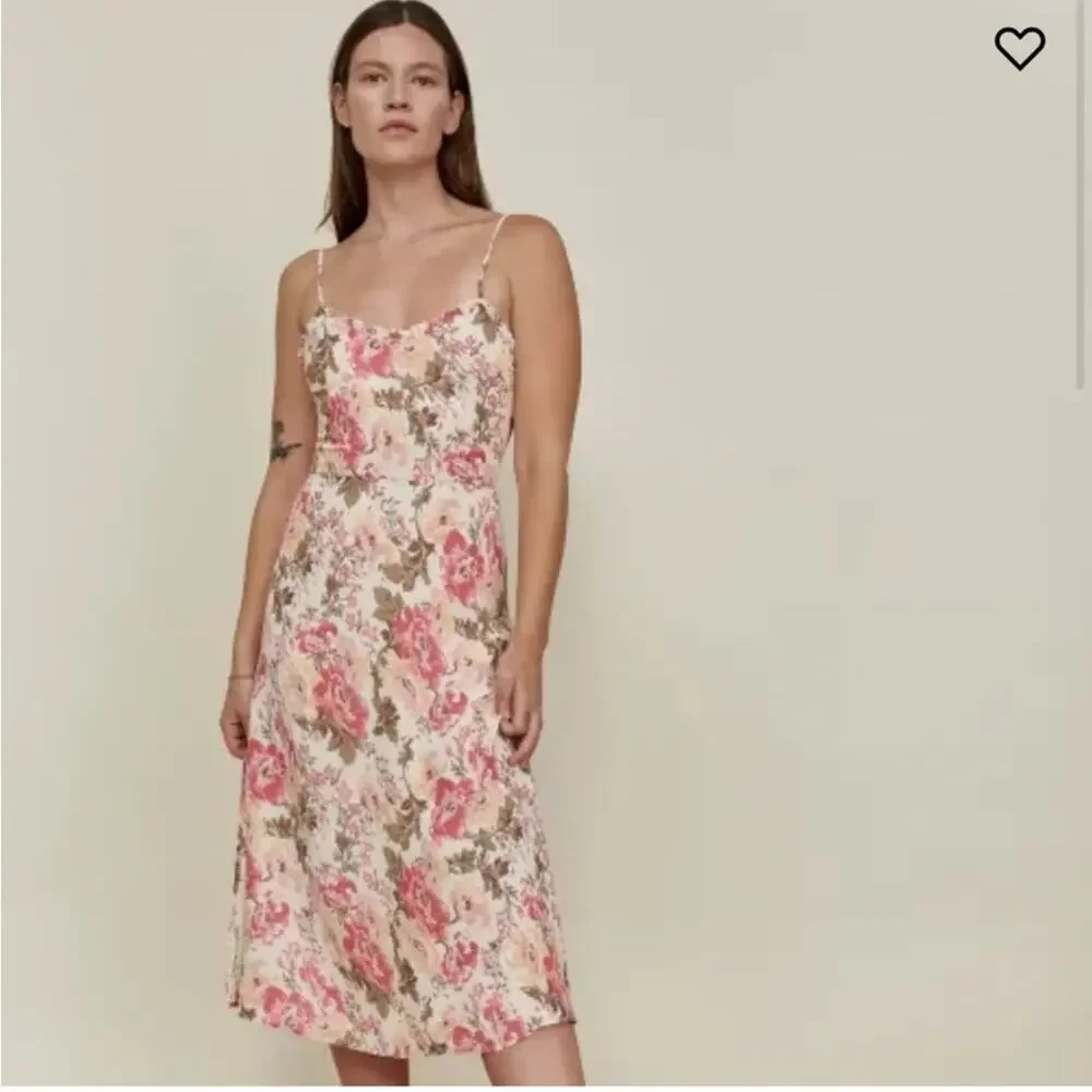 Reformation Cassandra Floral Dress in Farrah Size 4 - Picture 3 of 12